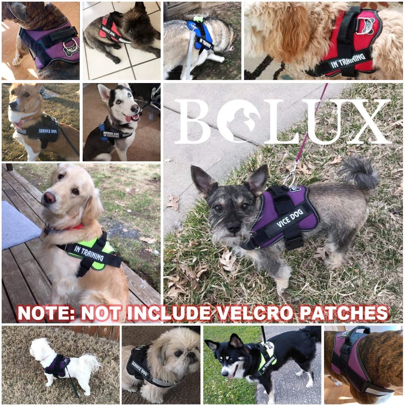 Bolux Dog Harness, No-Pull Reflective Dog Vest, Breathable Adjustable Pet Harness with Handle for Outdoor Walking - No More Pulling, Tugging or Choking (Rose red, L) - Image 5
